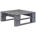 vidaXL Tuinhocker pallet hout grijs, Verzenden