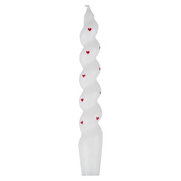 Rood Witte Kaars Hartjes 2st, Verzenden, Nieuw