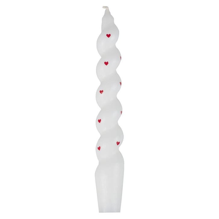 Rood Witte Kaars Hartjes 2st, Hobby en Vrije tijd, Feestartikelen, Nieuw, Verzenden