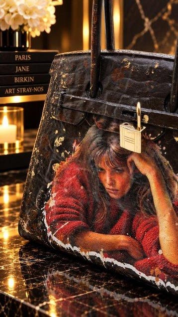 Art Stray-Nos -  Rouge passion Birkin — Hommage à Jane