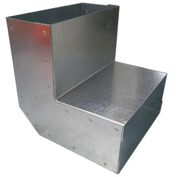 Rechthoekige (instort) bocht 90º verticaal - 220mm x 80mm, Bricolage & Construction, Verzenden