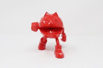 Richard Orlinski (1966) - sculptuur, Pac-Man Glossy red - 18