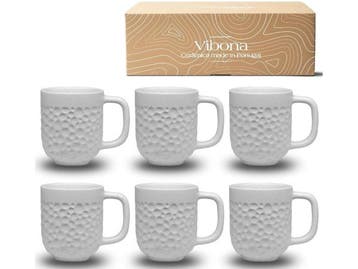 Veiling - Koffiekopjes, set van 6 (380 ml) - Made in Portuga