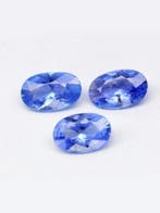 Zonder minimumprijs - 3 pcs Blauw Saffier - 1.58 ct -, Nieuw