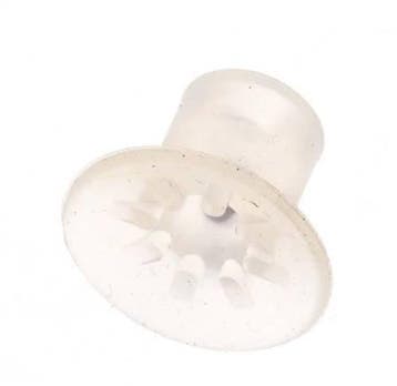 17mm Silicone plat transparent ventouse course 0.5mm, Verzenden