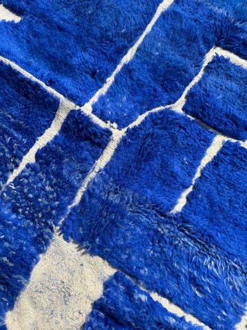 Hedendaags Marokkaans Mrirt-wollen tapijt – abstract, Nieuw