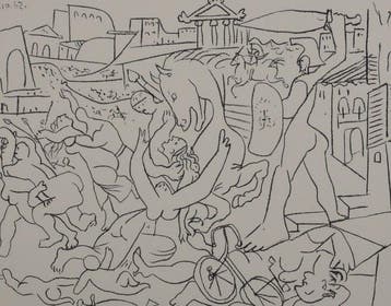 Pablo Picasso (1881-1973) - Enlèvement des Sabines, Antiek en Kunst