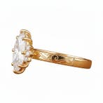 Ring - 14 karaat Geel goud - 4.20ct. tw. Diamant (Lab-grown), Nieuw