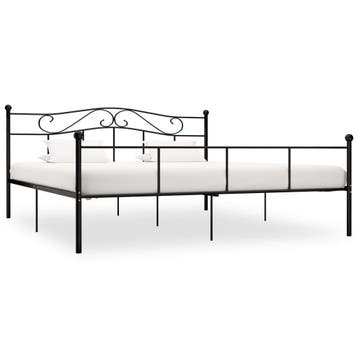 vidaXL Bedframe metaal zwart 180x200 cm, Huis en Inrichting, Slaapkamer | Bedden, Verzenden, Nieuw