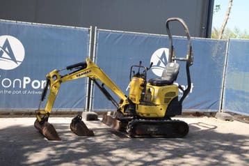 Veiling: Minigraver Yanmar SV08-1A(S) Diesel 7.7kW 2016, Ophalen