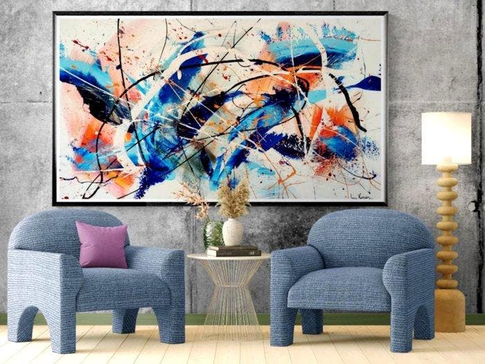 Luc Mora - The blue bird - XXL, Antiek en Kunst, Kunst | Designobjecten