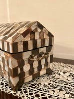 Sieradendoos - Parelmoer en Donker Hoorn