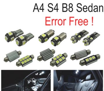 Kit 15 Ampoules Led Intérieur Pour Audi A4 S4 B8 Saloon Berl, Autos : Pièces & Accessoires, Éclairage, Verzenden
