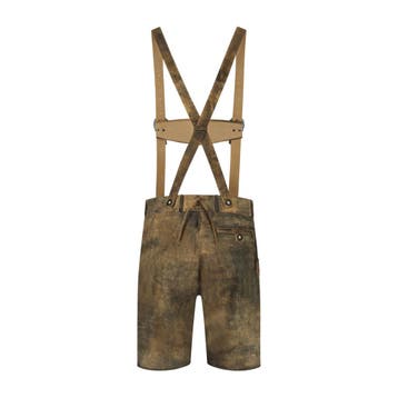 Trachtenhosen Herren faux leather, kurz, Urban Retro, Verzenden, Nieuw