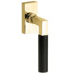 Draaikiepgarnituur Bauhaus ebben messing ongelakt