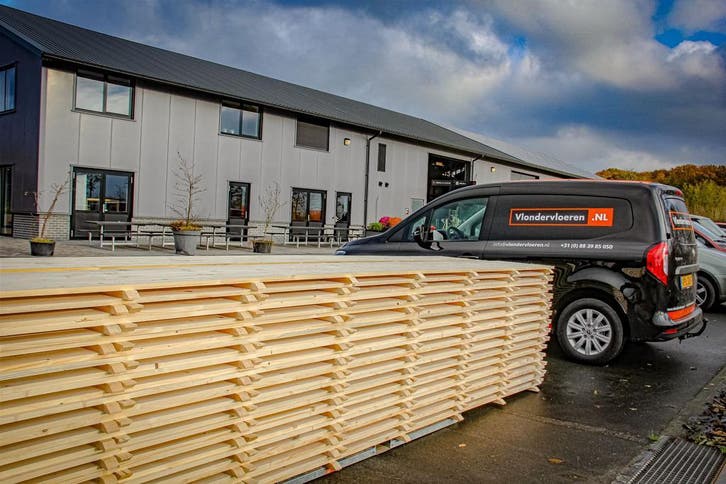 Te koop nieuwe vlondervloer 4,7 x 0,5 meter, Tuin en Terras, Terrasdelen en Vlonders, Nieuw, Hout, Ophalen of Verzenden