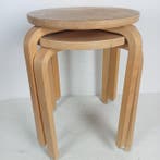 IKEA - Tabouret - Frosta - Multiplex berk - Deux tabourets
