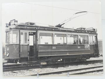 Foto Plaat 39x 28cm GVB 300 E.M.A. te Jollenpad (e 1:1), Collections, Trains & Trams, Ophalen of Verzenden, Overige typen