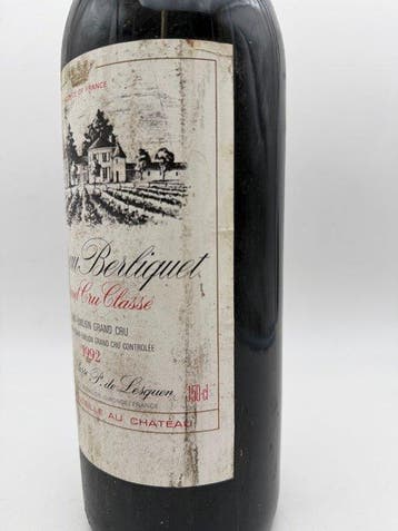 1992 Chateau Berliquet - Saint-Émilion Grand Cru Classé - 1, Nieuw