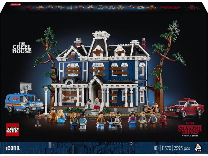 LEGO Icons 11370 - Stranger Things Huis van de Familie Creel, Kinderen en Baby's, Speelgoed | Bouwstenen, Zo goed als nieuw, Verzenden