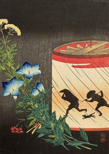 Revolving Lantern and Bell - Takahashi Shotei (1871-1945) -