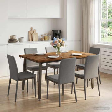 vidaXL 140 x 70 x 75 cm Massief Acacia Hout Natuurlijk en, Verzenden