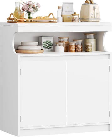 Hzuaneri SC80003X Sideboard, keukenkast met 2 deuren, buffet, Huis en Inrichting, Verzenden, Nieuw