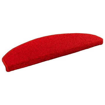 vidaXL Zelfklevende trapmatten 15 st 80 x 24,5 x 3,5 cm Rood, Bricolage & Construction, Échelles & Escaliers, Verzenden