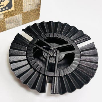Nanbu Tekki Cast Iron Fan-Shaped Bowl — Showa Era -