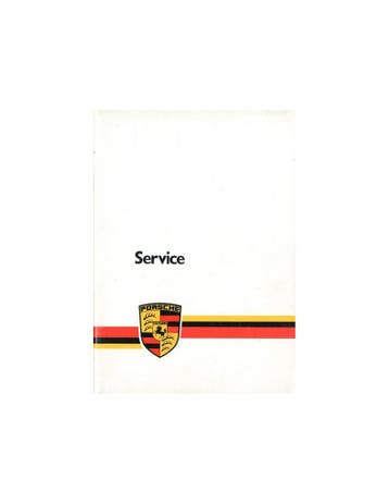 1980 PORSCHE SERVICE INSTRUCTIEBOEKJE, Ophalen of Verzenden