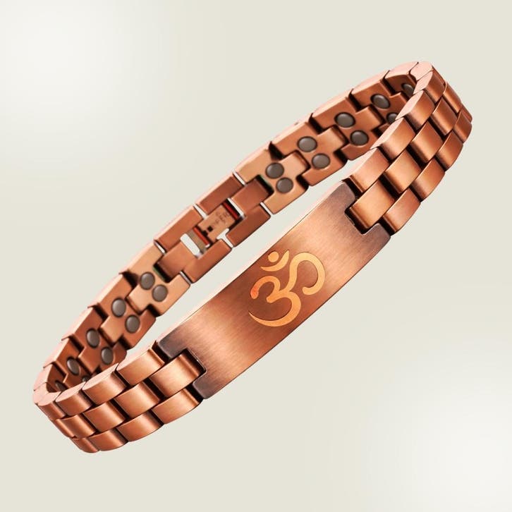 Luxe gezondheidsarmband OHM magnetisch koper - 1,3 cm, Sports & Fitness, Produits de santé, Wellness & Bien-être, Enlèvement ou Envoi