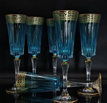 Artemisia - Flûte à champagne (6) - Cristal
