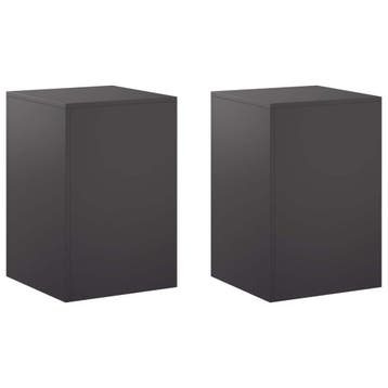 vidaXL Plantenstand 2 pcs Zwart 40 x 40 x 60 cm Staal, Tuin en Terras, Verzenden, Nieuw
