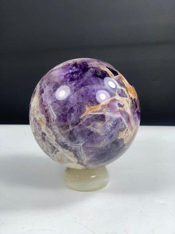 Chevron Amethyst Bol - Hoogte: 79 mm - Breedte: 79 mm- 830 g, Collections