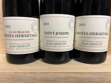 2023 Alain Graillot, Saint-Joseph, Crozes-Hermitage & La, Nieuw