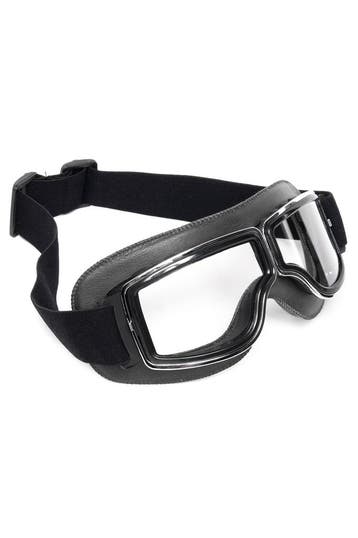 KIMU® Goggles Motorbril Skibril Bril Zwart Montuur Heldere G, Ophalen of Verzenden, Nieuw