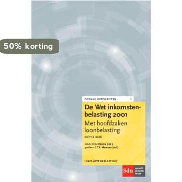 De Wet Inkomstenbelasting 2001 / Editie 2016 / Fiscale, Boeken, Verzenden, Gelezen