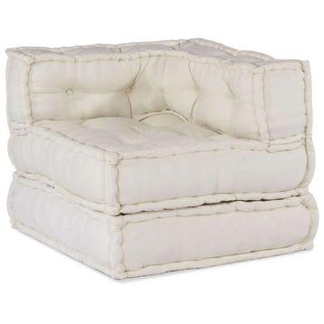 Pouf modulaire 70x70cm creme - Unique, jusqua epuisement, Maison & Meubles, Verzenden