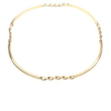 Exclusief gouden staafjescollier; Choker (Ketting), Ophalen of Verzenden, Gebruikt, Goud, Goud