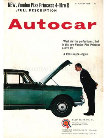 1964 AUTOCAR MAGAZINE 3575 ENGELS