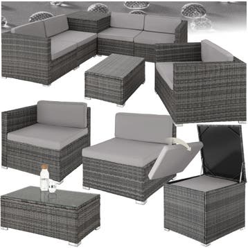 Wicker zitgroep Pisa - grijs, Verzenden