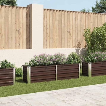 vidaXL Plantenbak verhoogd 160x40x45 cm gegalvaniseerd staal, Verzenden, Nieuw
