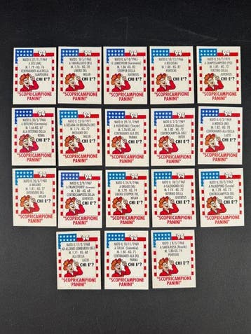 1994 Panini USA 94 World Cup, ScopriCampione complete set, Nieuw
