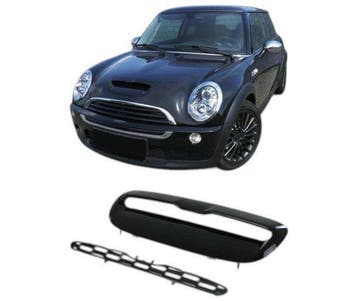 Airscoop Hoogglans Zwart Mini Cooper S R50 en R53 CP010, Nieuw, Voor, Mini