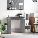 vidaXL Bureau met lade Grijs Sonoma 106 x 41 x 88.5 cm, Huis en Inrichting, Verzenden, Nieuw