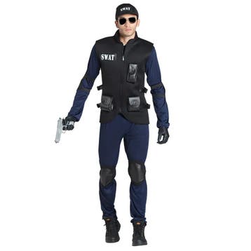 Politie Kostuum Heren Swat, Verzenden