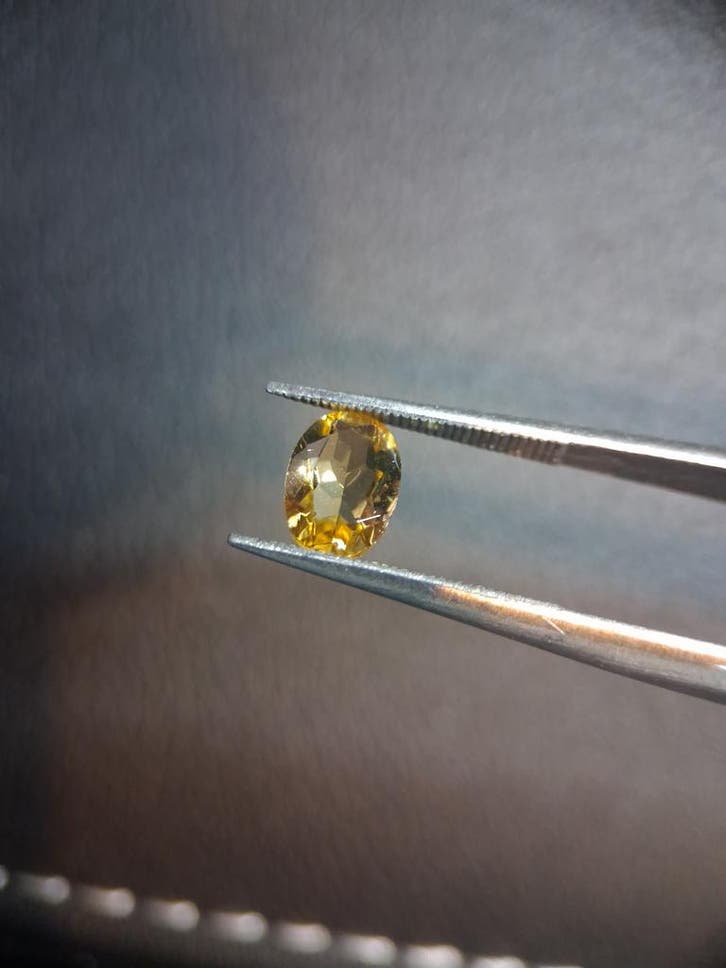Natural Citrine – Faceted Oval Cut 5x7 mm 0.694 ct Sunlight, Handtassen en Accessoires, Overige Accessoires, Nieuw, Verzenden