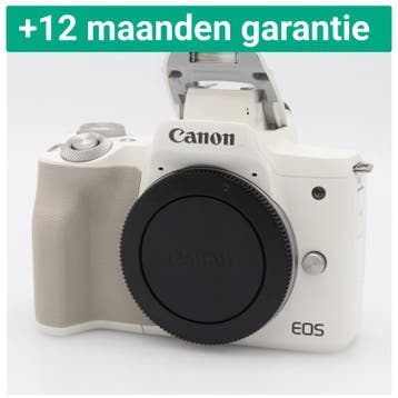 Canon EOS M50 mark II body wit | Tweedehands, Audio, Tv en Foto, Fotocamera's Digitaal, Verzenden, Zo goed als nieuw, Canon