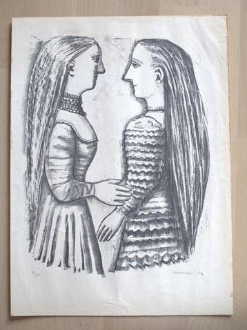 Massimo Campigli (1895-1971) - litografia