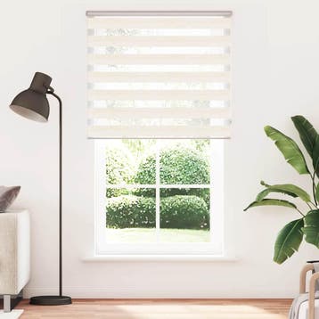 vidaXL Zebra rolgordijn 135x230 cm stofbreedte 130,9 cm, Verzenden, Nieuw